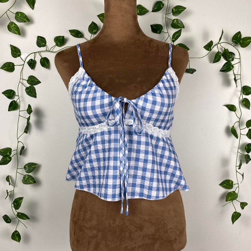 Unbranded Women's Blue and White Vest